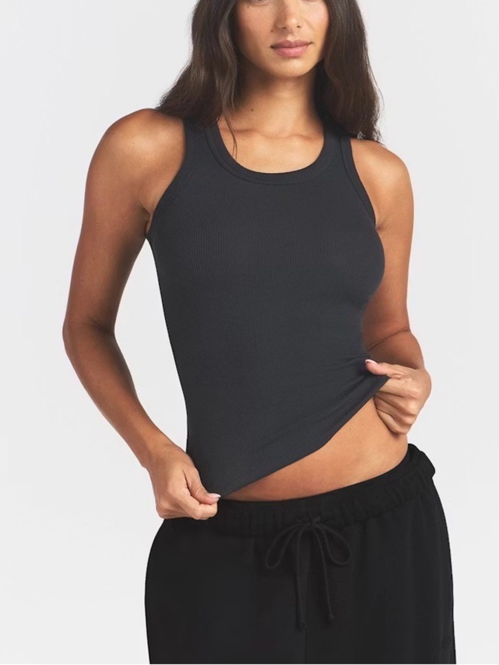 Skims Cotton Scoop Neck Tank Top
